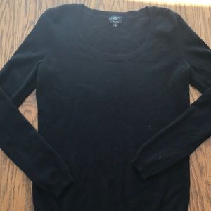 Talbots Pure Cashmere Black Pullover